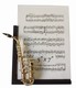 Music Instrument Picture Frame - Gold Saxophone